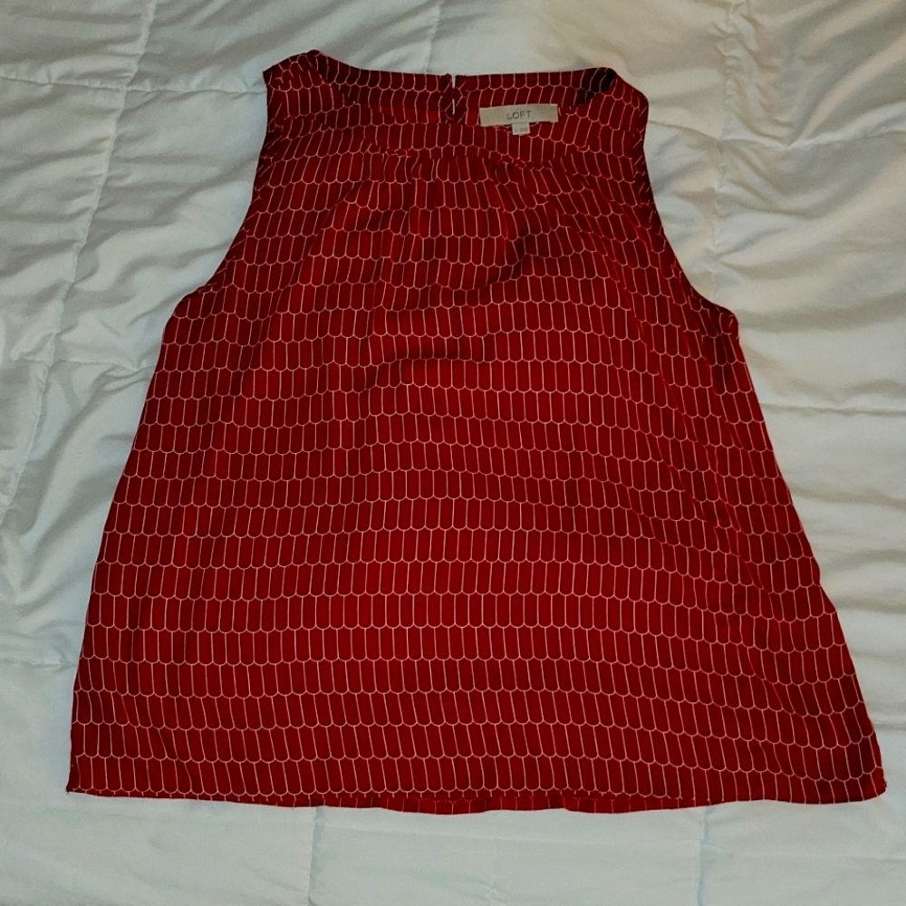 LOFT Mixed Fabric Tank